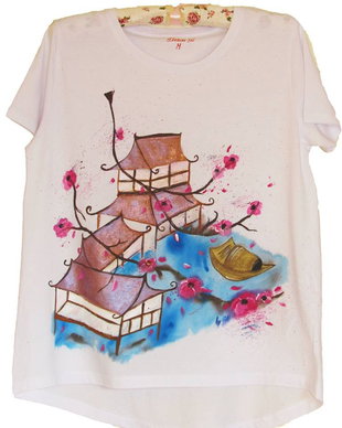 Tricou pictat