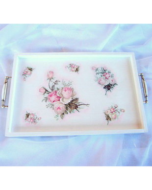 Tava lemn - Romantic Roses 1512