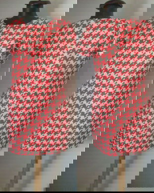 ROCHIE STOFA ALB ROSU