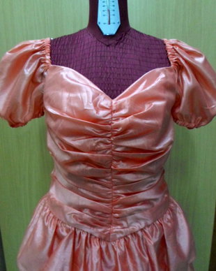 rochie tafta roz-somon