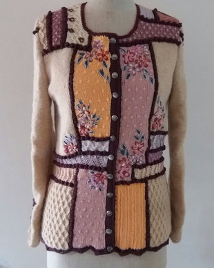 jacheta Multicolor crem