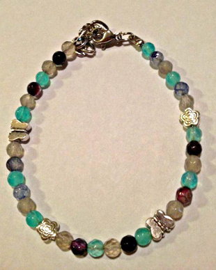 Bratara agate fatetate