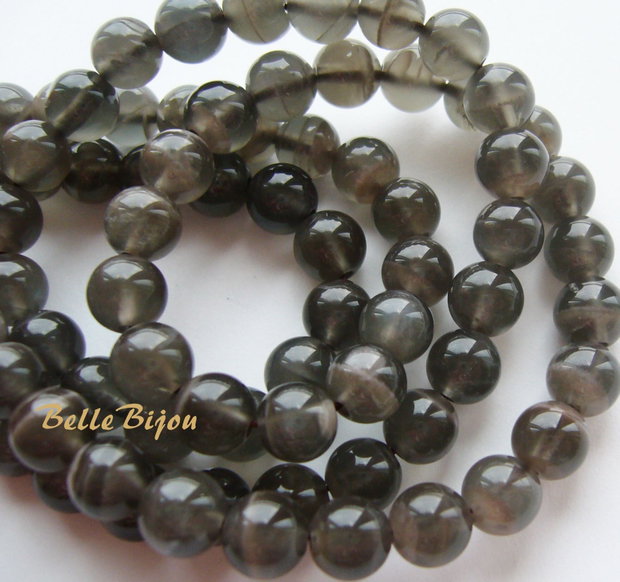 Piatra lunii neagra aprox 7 mm (black moonstone)