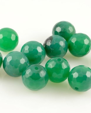 AGRE110 (2b) Agate fatetate verzi , sfere de 10mm