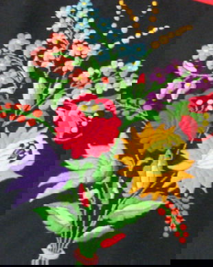 rez.Broderie manuala pe panza