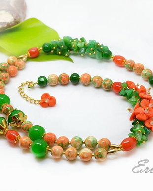 Colier cu floricele colorate(9)