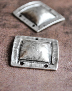 Link patrat, 3 gauri  - Zamac / Zamak zmk0105