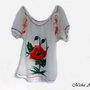 vandut - Bluza cu Mac rosu impaslit 3D