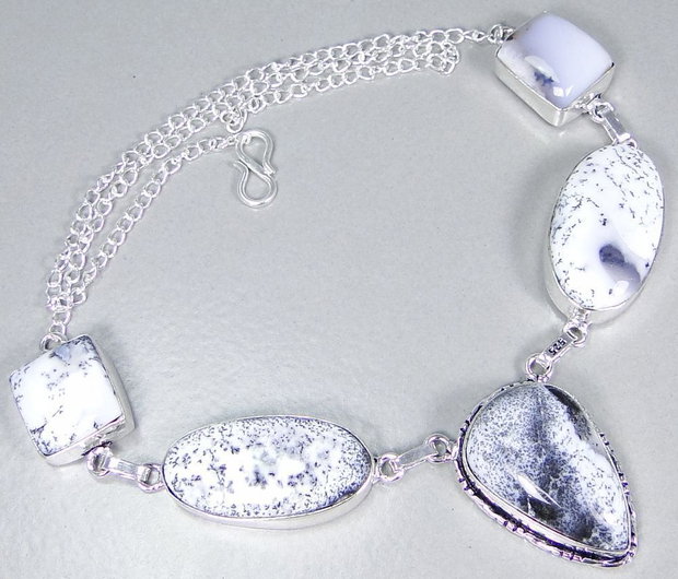 Colier opal dendritic