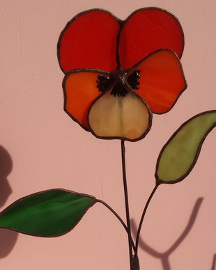 Decoratiune panseluta vitraliu