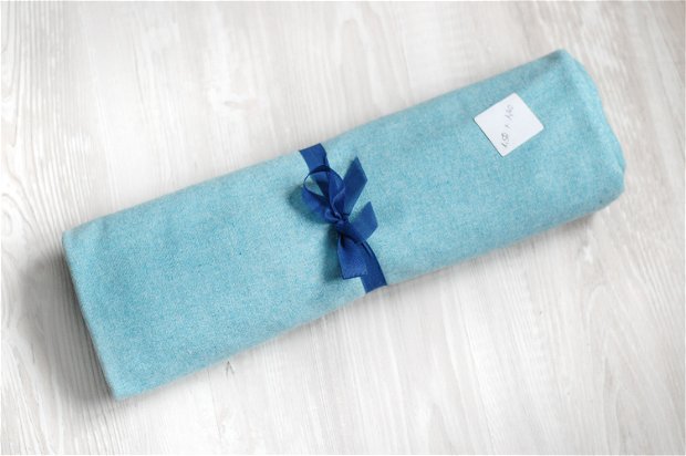 Cupon textil  stofa - baby-blue potolit - 150 x 140 cm
