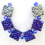 9502 - SET, 6 piese, cuart de sinteza, titanium, 10x10x4mm