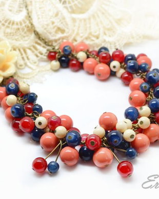Colier floare ivory