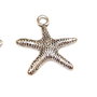 10 x Charm argintiu - stea de mare