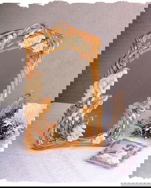 OGLINDA JUGENDSTILL DE MASA CU O NIMFA