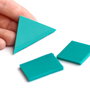 Lino-block - forme geometrice cauciuc teal pentru linogravura - stampile - sabloane  - etc