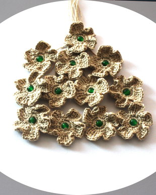 Lot floricele crosetate