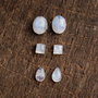 Set 3 perechi  - moonstone - forme diverse - PM051