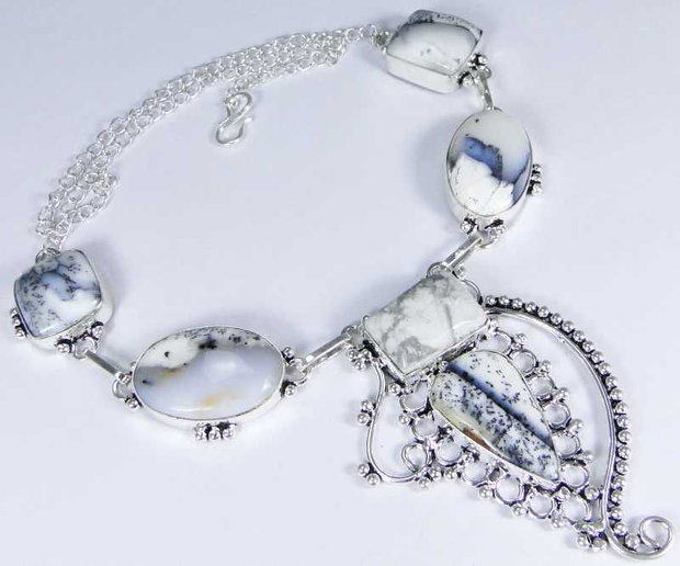 Colier opal dendritic1