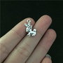 10 x Charm argintiu - iepuras