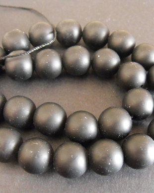 AGATE MATE NEGRE - 12 MM