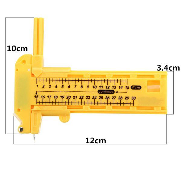 9315 - SET Compas ajustabil cu cutter, 1-30cm diametru