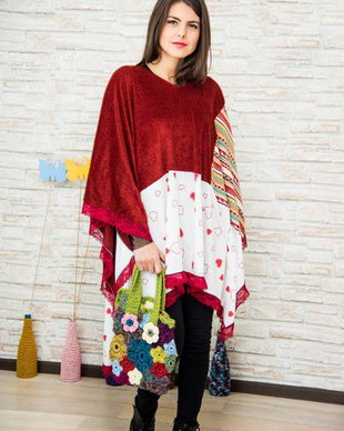 poncho chic, cel mai chic si colorat