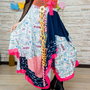 fusta boho chic , colorata,dantelata ,indrazneata