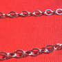 Lant din argint rodiat cu zale sudate de aprox 3.5x5 mm