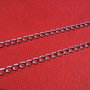 Lant din argint rodiat cu zale sudate de  aprox 2.5x3.5 mm