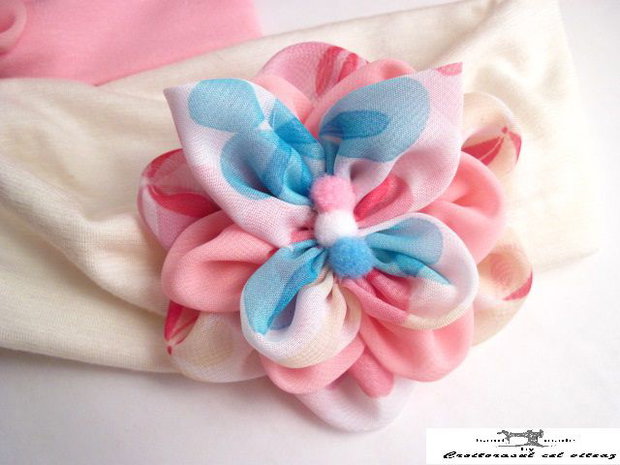 Bentita lata cu floare pastel
