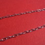 Lant finut din argint rodiat cu zale sudate de aprox 2x3.5 mm