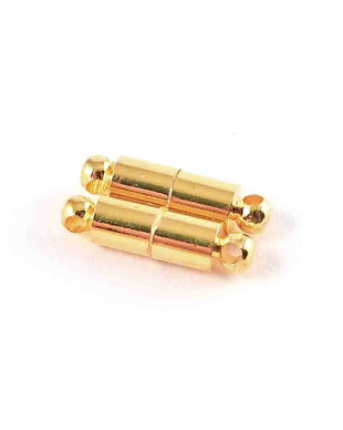 Inchizatoare cu magnet, 16x4 mm, aurie
