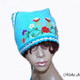 Vandut Bandana/ Batic din bumbac cu motiv floral impaslit                                                                                                             -