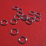 REZERVATE  L  ..(20 bucati) Zale din argint rodiat NE - nesudate subtiri de grosime 0.5 mm si diametru 5 mm
