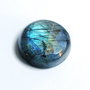 Cabochon Labradorit  rotund - 80 carate / 30 mm  - spectrolit