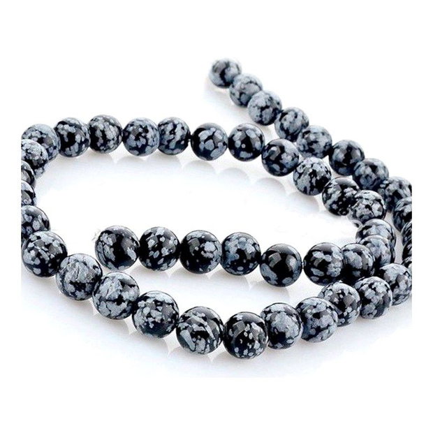 Obsidian snowflake sfera 8mm GSLAK 135