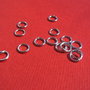 REZERVATE L ... (10 bucati) Zale din argint rodiat SUDATE, de grosime aprox 0.7 mm si diametru 5 mm