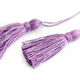 Ciucuri  (2 buc) din fir de bumbac mercerizat - Purples