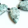 Pandant Jasper - Kiwi Stone  -  (1buc )
