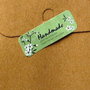 (12 buc.) Sticker hartie autocolanta ''Hand Made''  50x17mm (DVLAK 037)