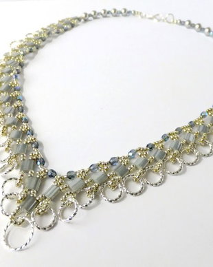 Lacrimi de argint - colier elegant