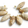 Set 8 briolete Picture jasper