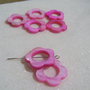 Floricica din sidef siclam aprox 3x20 mm