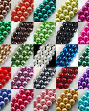 20 x perle sticla 8 mm