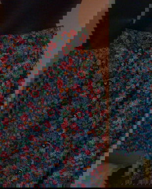 FUSTA STOFA LANA FLORAL