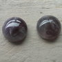 Cabochon ametist, 10-11mm (2 buc)