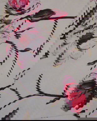 Fata de masa cu magnolii