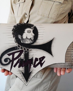 poseta plic unicat din piele naturala-PRINCE TRIBUTE-