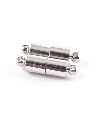 Inchizatoare cu magnet, 18x5 mm, platina